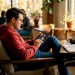 Person reviewing video streaming alternatives on tablet at home desk