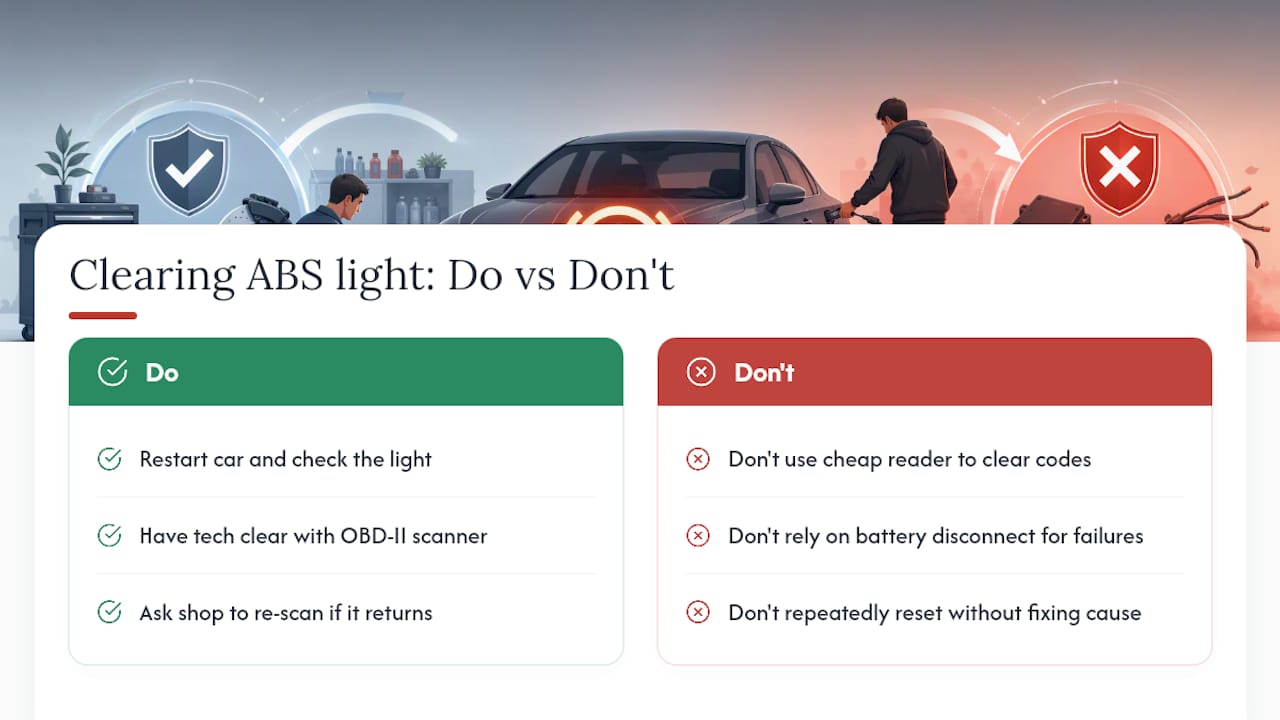 How to Clear the ABS Light After a Repair — overview diagram