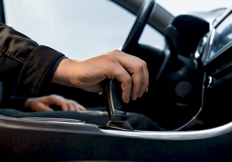 Hand shifting an automatic transmission selector